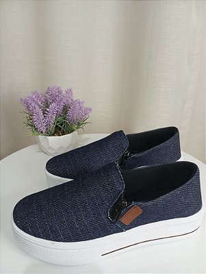 Tênis Slip On Jeans - Praticidade e Estilo 💙💙💙