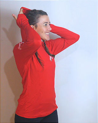 Camiseta SenderoBee Dryflex  - Feminina vermelha