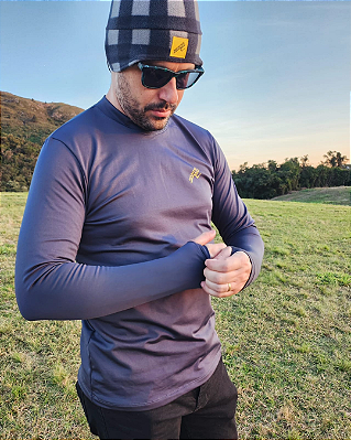 Blusa TermoActive - Masculina Cinza Chumbo