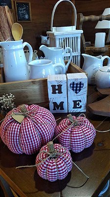 Abóbora xadrez vermelha