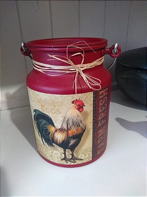 LATA/LEITEIRA VERMELHA GALO - GRANDE