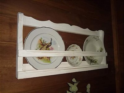 Porta pratos Campos - branco