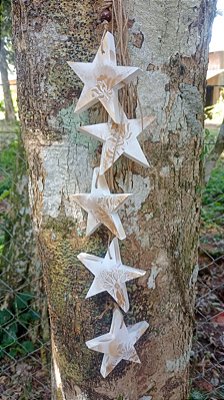 Penca de Estrelas Relevo Dourado