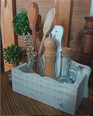 Caixote organizador Farm - branco