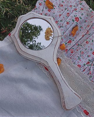 Espelhinho de Mão - Branco