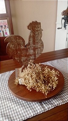 Bandeja giratória - madeira