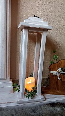 Lanterna Marroquina - Branco Desgastado