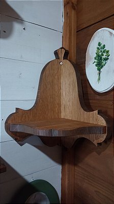 Prateleira Canto - Branco Desgastado