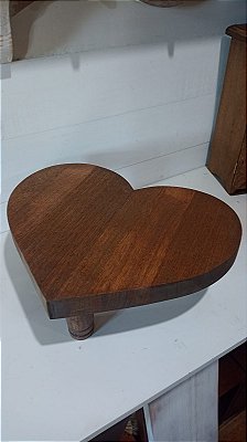 Bandeja Formato de Coração - Madeira