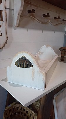 Bandeja Caixote Ohio - Branco Desgastado