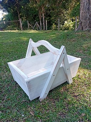 Cesta Picnic - Branco desgastado