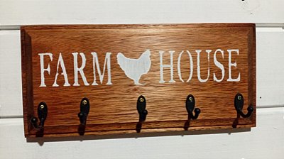 Gancheira / Porta chaves farmhouse