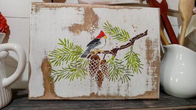 PLACA NATALINA CARDEAL