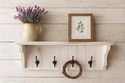 Prateleira fazenda branca