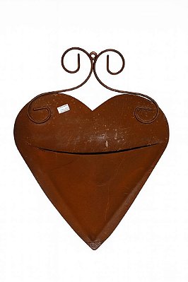 Cachepot Coração em Ferro