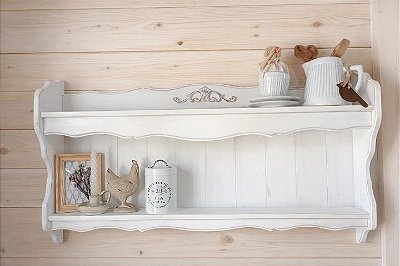 Prateleira Magnólia - Branco desgastado