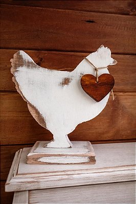 Galinha Madeira - Branca