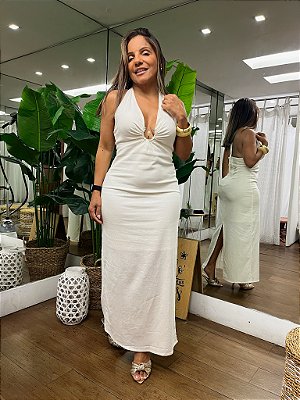 VESTIDO FRENTE ÚNICA PÉROLA