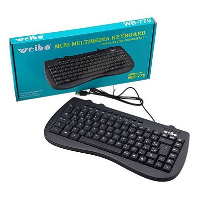 Teclado com fio weibo wb-770