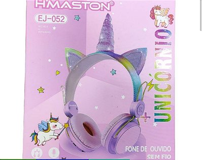 Fone de ouvido bluetooth unicornio h'maston ej-052