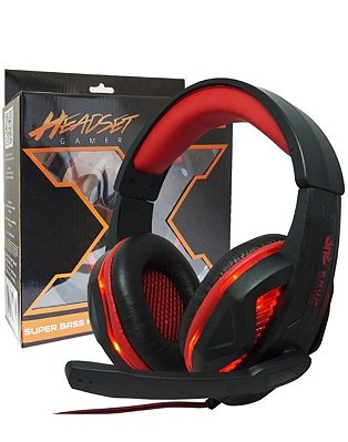 Fone de ouvido headset gamer led ketchup kt-396
