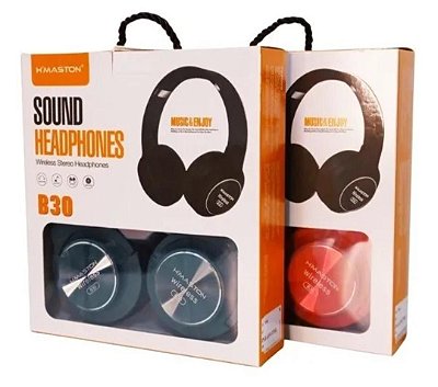 Fone de ouvido bluetooth sem fio h'maston b30