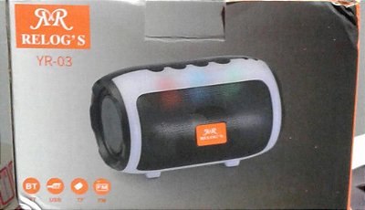 Caixa de som bluetooth relog's yr-03