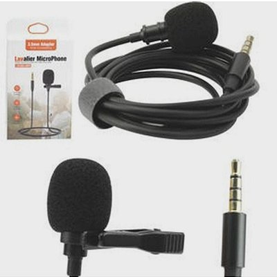 Microfone de lapela com adaptador para celular ml-20