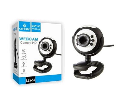 Webcam lehmox hd 640p x480p com microfone ley-53
