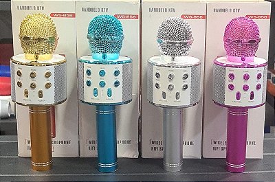 Microfone karaoke sem fio bluetooth mo-858