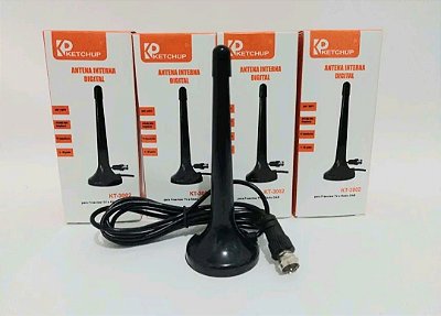 Antena de tv hdtv digital ketchup kt-3002