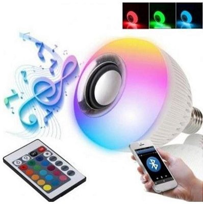 Lampada led rgb musical bluetooth lbm-50