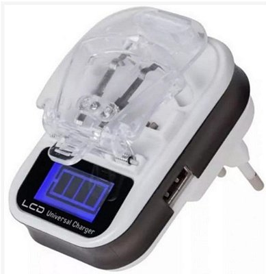 Carregador universal usb com lcd led