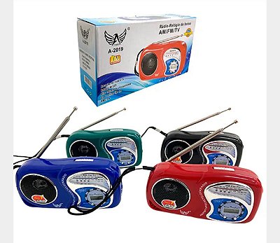 Radio de pilha retrô am/fm altomex a-2019