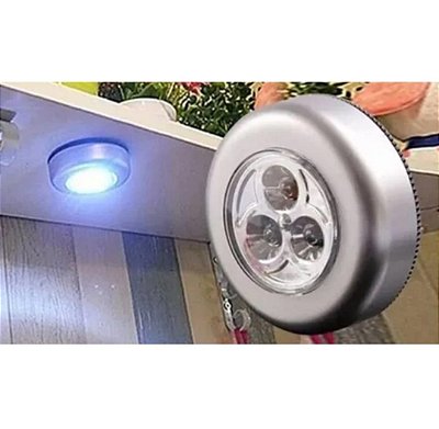 Luminaria abajur touch led a pilha caerus crs-1424