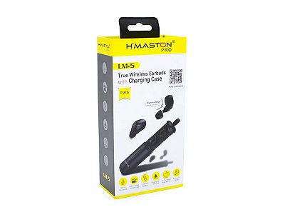 Fone de ouvido bluetooth h'maston pro lm-5