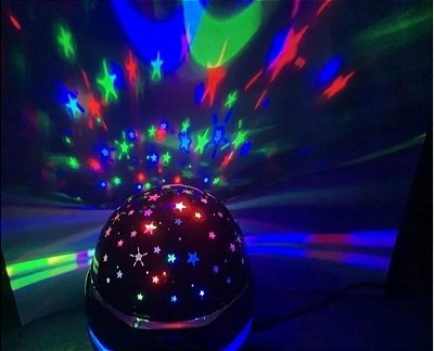 Projetor led mini magic ball ceu estrelado mo-q6