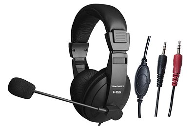 Fone de ouvido gamer headset pc com microfone tecdrive f-750