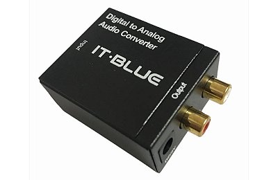 Conversor de audio digital para analogico it-blue le-4126