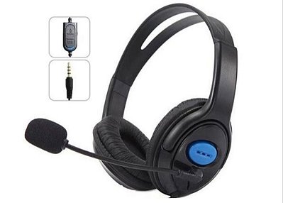 Fone de ouvido gamer for ps4/x-one headset with mic