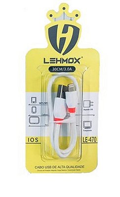 Cabo carregador lehmox iphone le-470