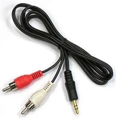 Cabo auxiliar p2 + 2 rca