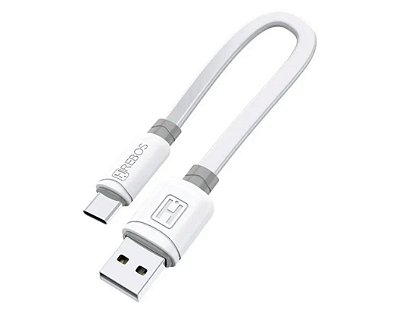 Cabo carregador curto usb tipo c
