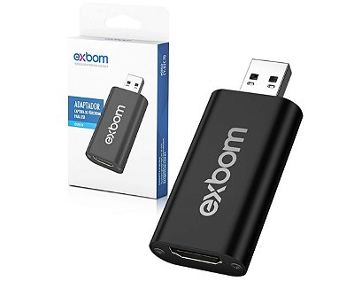 Captura de video plug hd 1080 para usb 2.0 exbom cv-u2c70