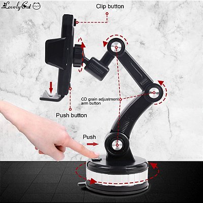 Suporte de celular universal veicular it-blue le-079