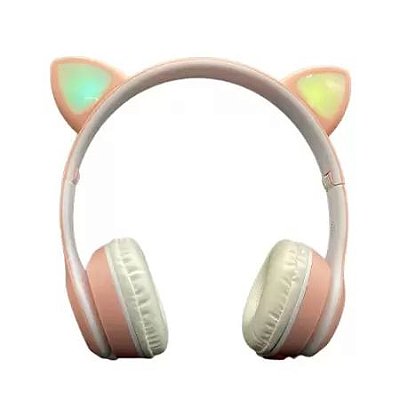 Fone de ouvido bluetooth gatinho led altomex b-19
