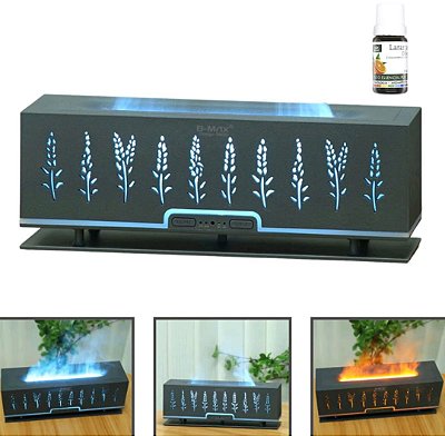 Aromatizador umidificador difusor de ar ultrassonico efeito lareira b-max bm082