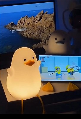 Luminaria de silicone led infantil luz noturna