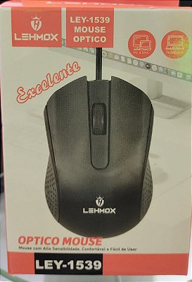 Mouse com fio ptico lehmox ley-1539