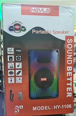 Caixa de som bluetooth heyli hy-1106